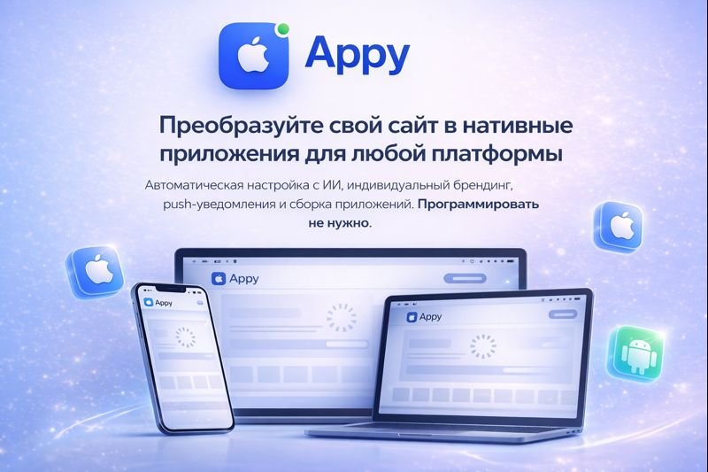 Платформа для создания мобильных приложений без программирования на основе ИИ